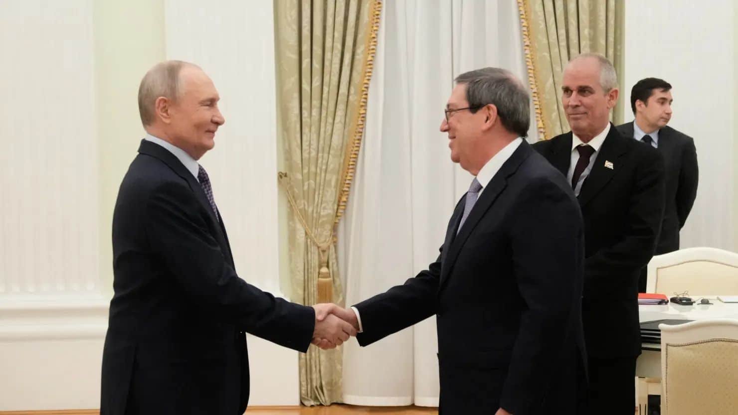 Vladimir Putin criticizes the U.S. oil embargo on Cuba, declaring, “We do not accept actions like this.”